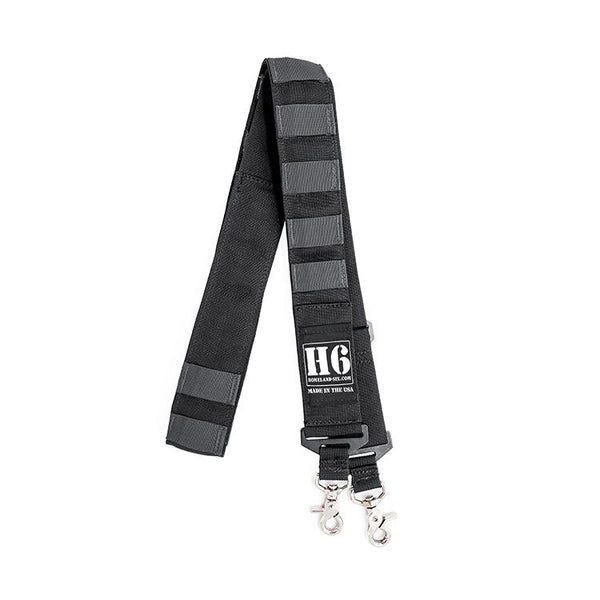 Iron Series Black w/ Gray Tabs - H6 Radio Strap